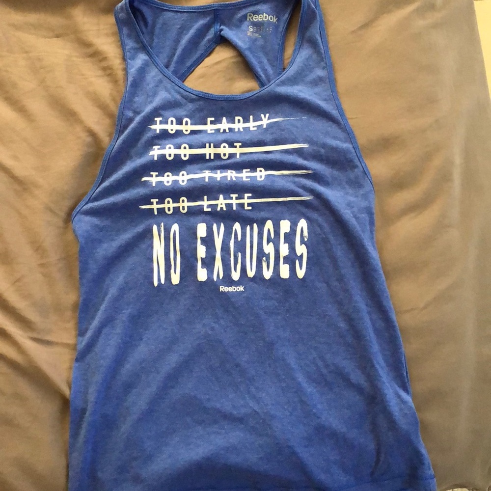 Reebok “no excuses” tank